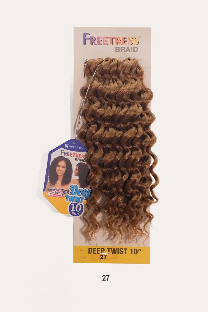 SHAKE N GO FREETRESS CROCHET BRAID  DEEP TWIST 10" - BSW BEAUTY CANADA