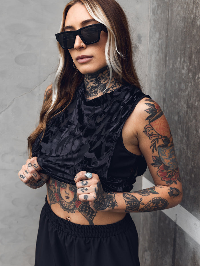 Slate Crop Tank