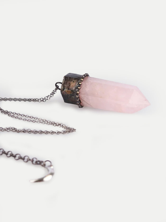 Solder Point Pendant | Rose Quartz-Image 3