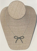 Sterling Silver & Navajo Pearl Bow 17" Necklace