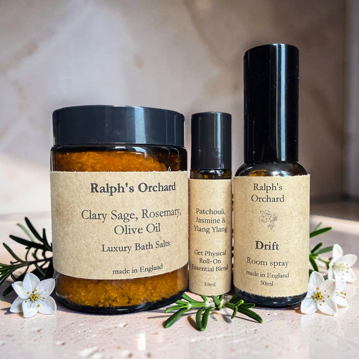 The Botanical Wellbeing Gift Set | Bath Salts, Room Spray & Roll-On