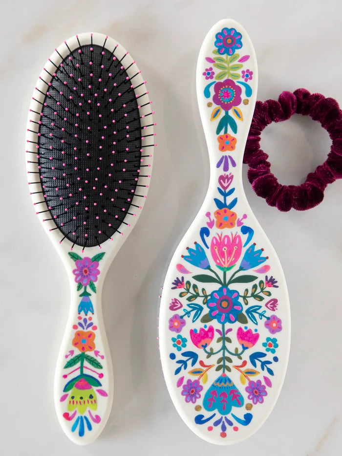 Wet / Dry Detangling Hairbrush - Cream-view 1