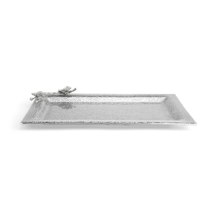 Michael Aram White Orchid Large Glass Tray